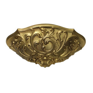 Vintage Syroco Hollywood Regency Gold Ornate Wall Planter Mid-Century MCM 21"